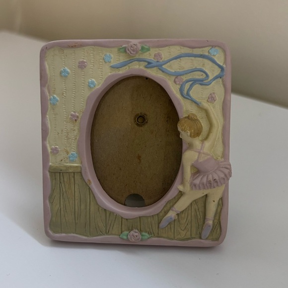 VTG 90s Ballerina Picture Frame Resin 3D Holeson Burnes 1992 - Picture 1 of 6